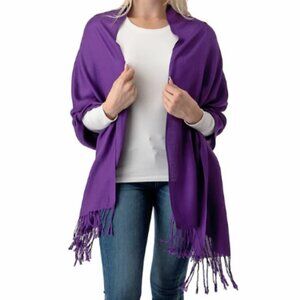 Pashmina Shawl in Eggplant